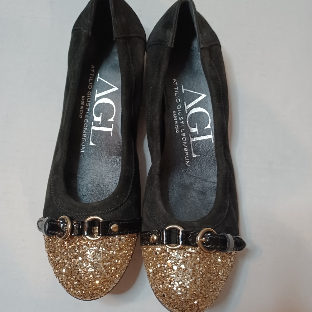 AGL Glitter Ballet Flats - Picture 3 of 7